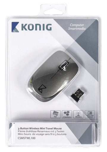 Mini souris optique retractable könig cmp mouse100 ECLATS DESTOCKAGE