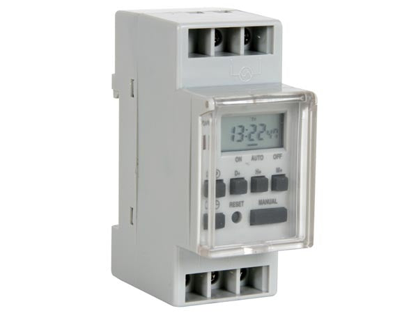 Minuterie hebdomadaire numérique alimentation sortie 1 x commutateur-inverseur ECLATS DESTOCKAGE