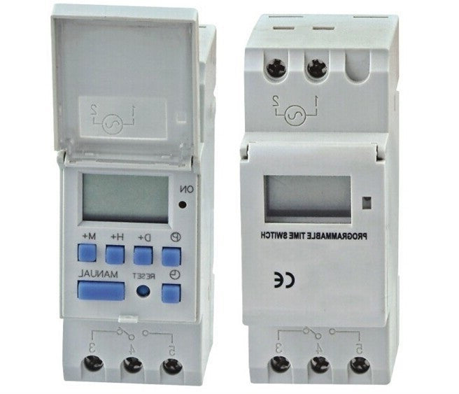 Minuterie programmateur hebdomadaire numérique alimentation sortie 1 x commutateur-inverseur ECLATS DESTOCKAGE