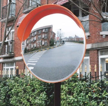 Miroir convexe 60cm surveillance circulation routière et contrôle sortie garage en securité ECLATS DESTOCKAGE