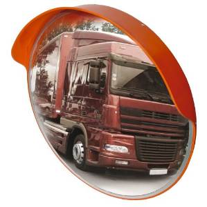 Miroir de sécurité externe rond diam 60cm circulation routière et contrôle sortie garage en securité ECLATS DESTOCKAGE