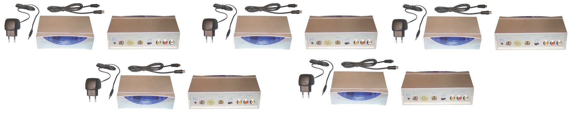 5 Modulateurs convertisseur rf transmetteur audio video camrfm2 camescope magnetoscope dvd television ECLATS DESTOCKAGE