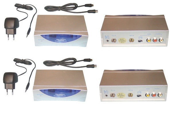 2 Modulateurs convertisseur rf transmetteur audio video camrfm2 camescope magnetoscope dvd television ECLATS DESTOCKAGE