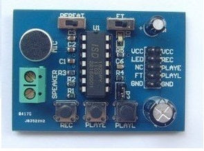 Module enregistrement vocal 10 sec 3v a 5v voix lecture avec micro pour montage circuit isd1820 ECLATS DESTOCKAGE