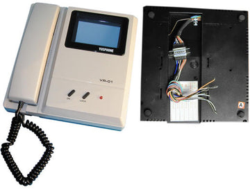 Moniteur surveillance video n/b 4'' 8cm pour portier video écran plat ecran noir et blanc ECLATS DESTOCKAGE