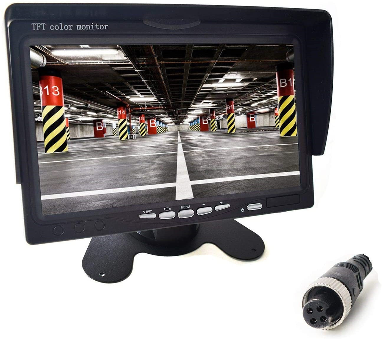 Moniteur video 12v 24v 4 pin 7 p 18cm couleur pour bus camion auto ECLATS DESTOCKAGE