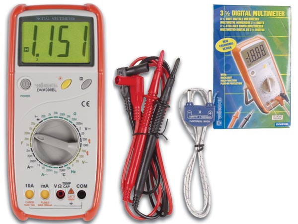 Multimetre 3 1 2 digits avec protection d erreur mesure dvm990bl ECLATS DESTOCKAGE