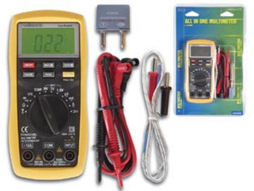Multimetre numerique 3 1 2 digits selection automatique de plage & testeur piles dvm860bl evm850 ECLATS DESTOCKAGE