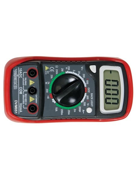 Multimetre numerique affichage lcd 3 1 2 10a mode mémoire retro eclairage ECLATS DESTOCKAGE