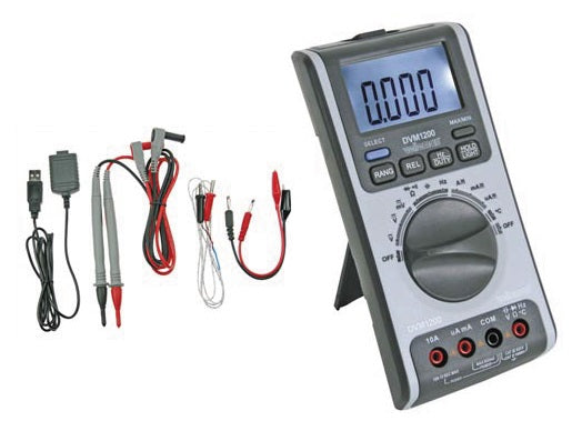 Multimetre numerique usb dvm1200 température capacité fréquencemétre 6 000 points ECLATS DESTOCKAGE