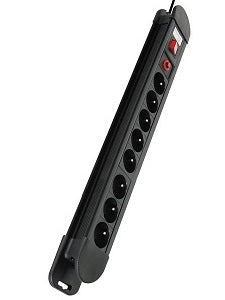 Multiprise 8 prises parafoudre + interrupteur parasurtenseur puissance max 3500 W ECLATS DESTOCKAGE