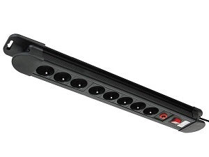 Multiprise electrique 8 prises parafoudre parasurtenseur interrupteur puissance 3500 W ECLATS DESTOCKAGE
