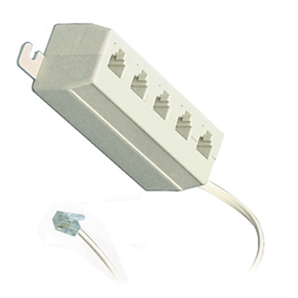 Multiprise rj11 mâle vers 5 rj11 repartiteur telephonique femelles prise telephone cordon ECLATS DESTOCKAGE