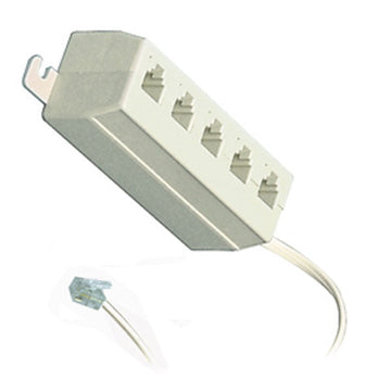 Multiprise rj11 mâle vers 5 rj11 repartiteur telephonique femelles prise telephone cordon ECLATS DESTOCKAGE