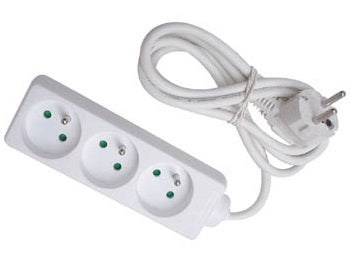 Multiprise sans parafoudre 1,5 m 3 Prises - ECLATS DESTOCKAGE