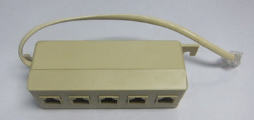 Multiprise telephonique rj11 mâle vers 5 rj11 repartiteur femelles prise telephone cordon ECLATS DESTOCKAGE