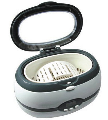 Nettoyeur a ultrasons boucles d'oreilles badge Lunette 0.6l 220v vtusct minuterie 230vca ECLATS DESTOCKAGE