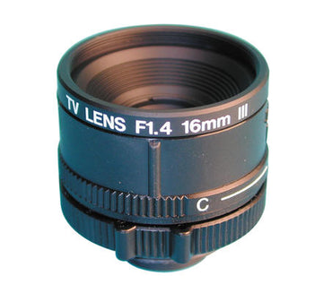 Objectif de camera 16mm f1.4 iris focale variable avec diaphragme lm16jcr video surveilance - ECLATS DESTOCKAGE