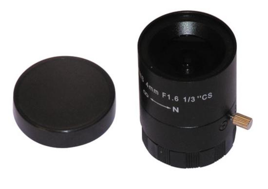 Objectif de camera 4mm f1.6 1/3 cs iris reglage manuel video surveillance fh0416f - ECLATS DESTOCKAGE
