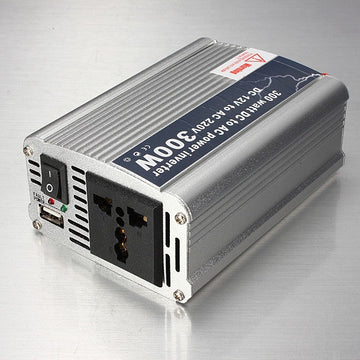 Onduleur 300 w 12 v silverline 204757 12v 220v 300w 230v 240v - ECLATS DESTOCKAGE