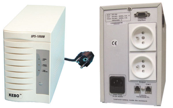 Onduleur electrique 220v 1000va ups 1000m livrés avec batteries rechargeables intégrées ECLATS DESTOCKAGE