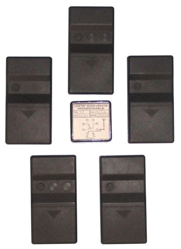 Pack 1 recepteur hf 5 emetteurs radio 30.545mhz commande transmission transmetteur alarme ECLATS DESTOCKAGE