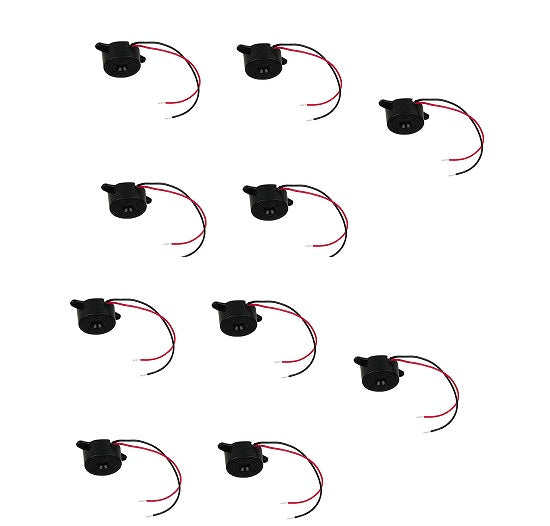Pack 10 Active Piezo Electronic Sound Alarm Buzzer DC 9-15V 12mA for Industry - ECLATS DESTOCKAGE