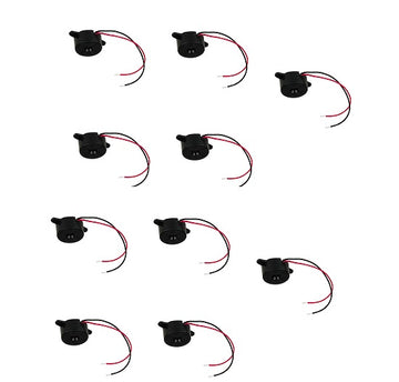 Pack 10 Active Piezo Electronic Sound Alarm Buzzer DC 9-15V 12mA for Industry - ECLATS DESTOCKAGE