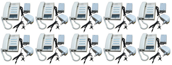 Pack 10 combine interphone station pour 10 postes maitres 10 alimentation electrique ECLATS DESTOCKAGE