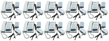 Pack 10 combine interphone station pour 10 postes maitres 10 alimentation electrique ECLATS DESTOCKAGE