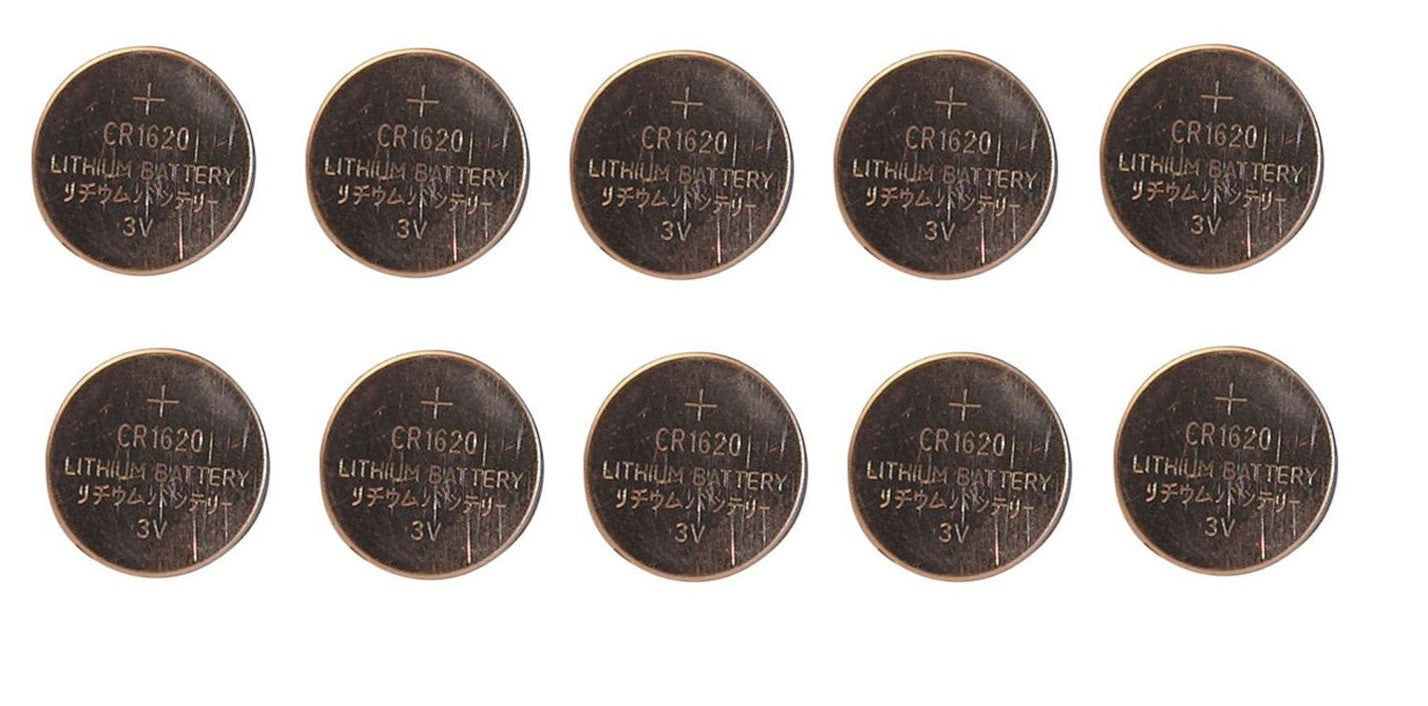 Pack 10 piles bouton lithium 3v 70mah alimentation accu pile 3vcc hq cr1620 cr1620c 5009lc ECLATS DESTOCKAGE