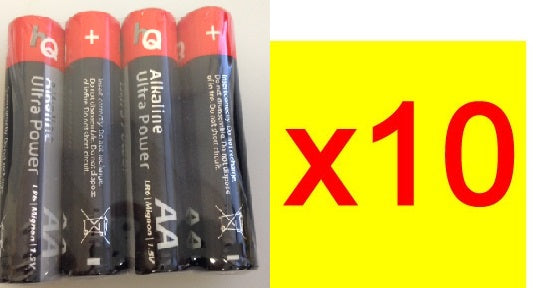 Pack 10x4 piles 1.5v alcaline lr06 aa 3380ma camelion piles aa am3 lr6 15a e91mn1500 815 4006 - ECLATS DESTOCKAGE