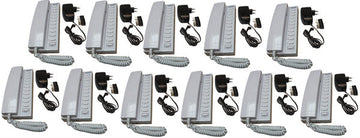 Pack 11 combine interphone filaire compatible 11 poste intercommunication 11 alimentation electrique ECLATS DESTOCKAGE