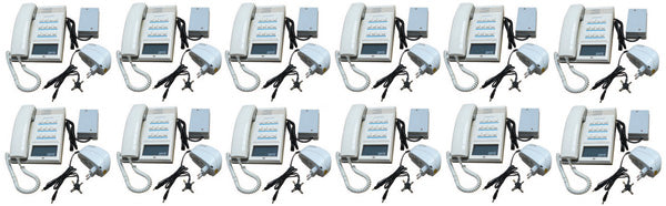 Pack 12 combine interphone station pour 12 postes maitres 12 alimentation electrique ECLATS DESTOCKAGE
