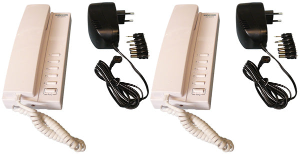 Pack 2 combine interphone filaire compatible 5 postes intercommunication 2 alimentation electrique ECLATS DESTOCKAGE