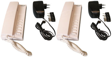 Pack 2 combine interphone filaire compatible 5 postes intercommunication 2 alimentation electrique ECLATS DESTOCKAGE