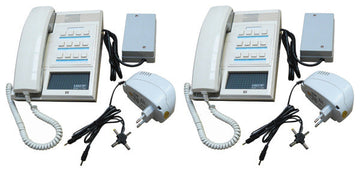 Pack 2 combine interphone station pour 12 postes maitres 2 alimentation electrique ECLATS DESTOCKAGE