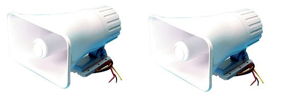 Pack 2 Siren Dual Tone Indoor Outdoor Self-Contained Electric Security SD-30W 6-12VDC 1.1Ah ECLATS DESTOCKAGE