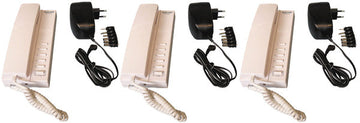 Pack 3 combine interphone filaire compatible 5 postes intercommunication 3 alimentation electrique ECLATS DESTOCKAGE