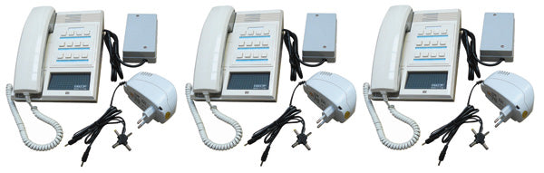 Pack 3 combine interphone station pour 12 postes maitres 3 alimentation electrique ECLATS DESTOCKAGE