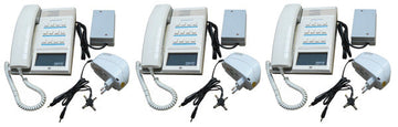 Pack 3 combine interphone station pour 12 postes maitres 3 alimentation electrique ECLATS DESTOCKAGE