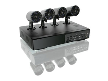 Pack 4 cameras ir H264 + 4 cable 20m cctv dvr enregistreur surveillance video cctvprom16 ECLATS DESTOCKAGE