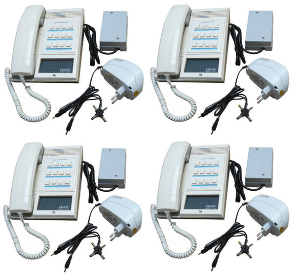 Pack 4 combine interphone station pour 12 postes maitres 4 alimentation electrique ECLATS DESTOCKAGE