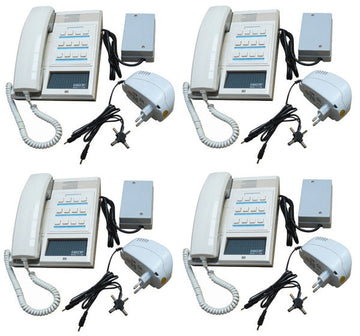 Pack 4 combine interphone station pour 12 postes maitres 4 alimentation electrique ECLATS DESTOCKAGE