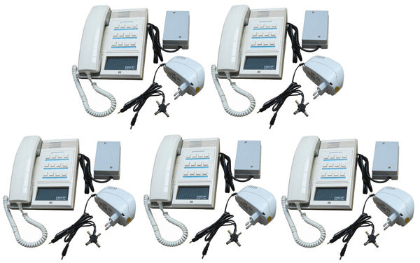 Pack 5 combine interphone station pour 12 postes maitres 5 alimentation electrique ECLATS DESTOCKAGE