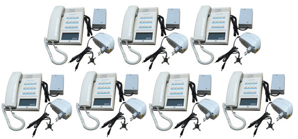 Pack 7 combine interphone station pour 12 postes maitres 7 alimentation electrique ECLATS DESTOCKAGE