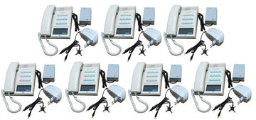 Pack 7 combine interphone station pour 12 postes maitres 7 alimentation electrique ECLATS DESTOCKAGE