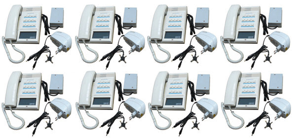 Pack 8 combine interphone station pour 12 postes maitres 8 alimentation electrique ECLATS DESTOCKAGE