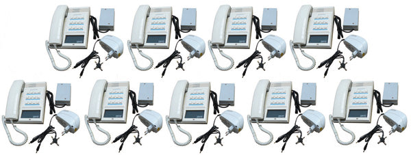 Pack 9 combine interphone station pour 12 postes maitres 9 alimentation electrique ECLATS DESTOCKAGE