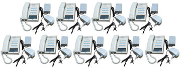 Pack 9 combine interphone station pour 12 postes maitres 9 alimentation electrique ECLATS DESTOCKAGE